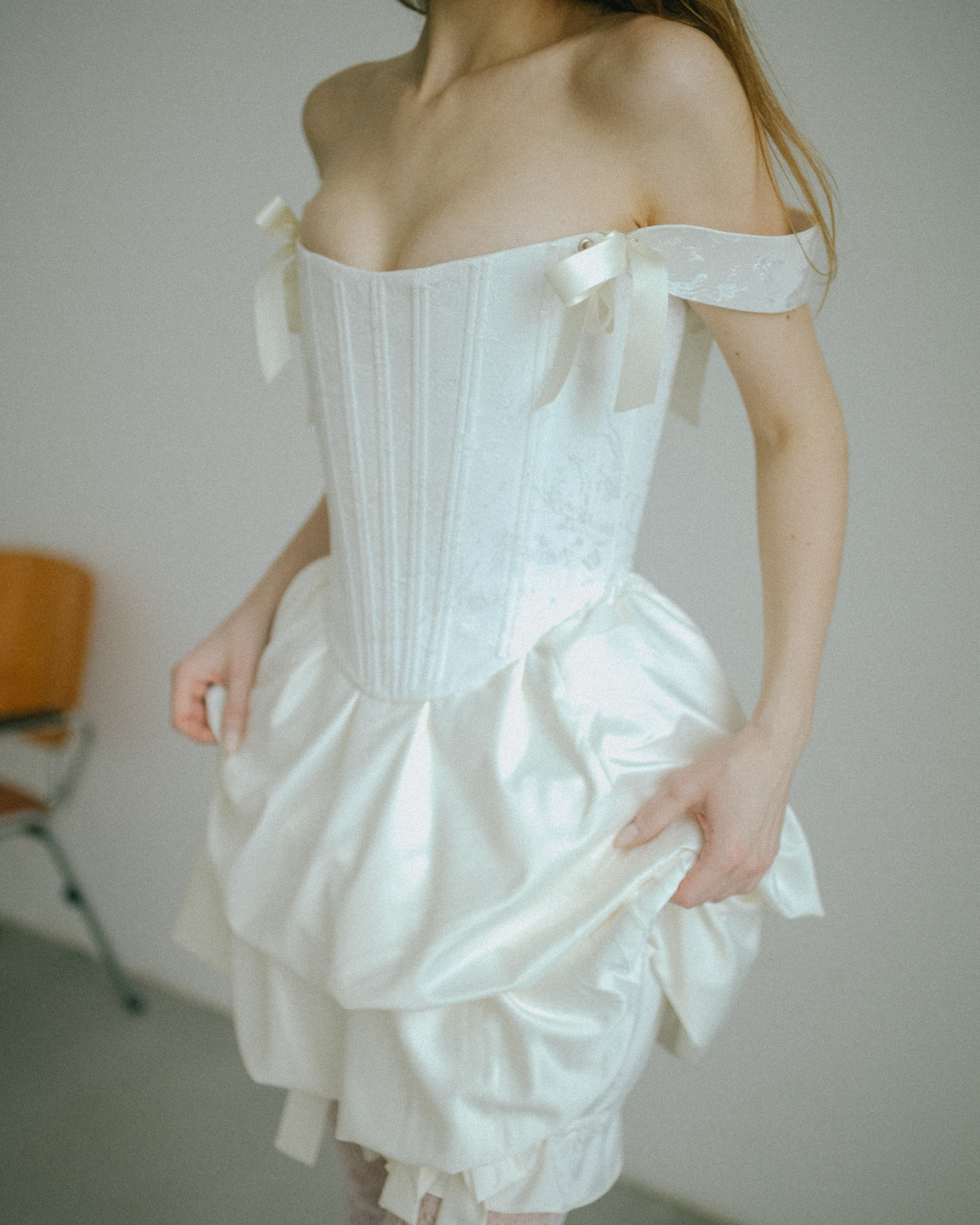 Корсет «Бабочки» молочный