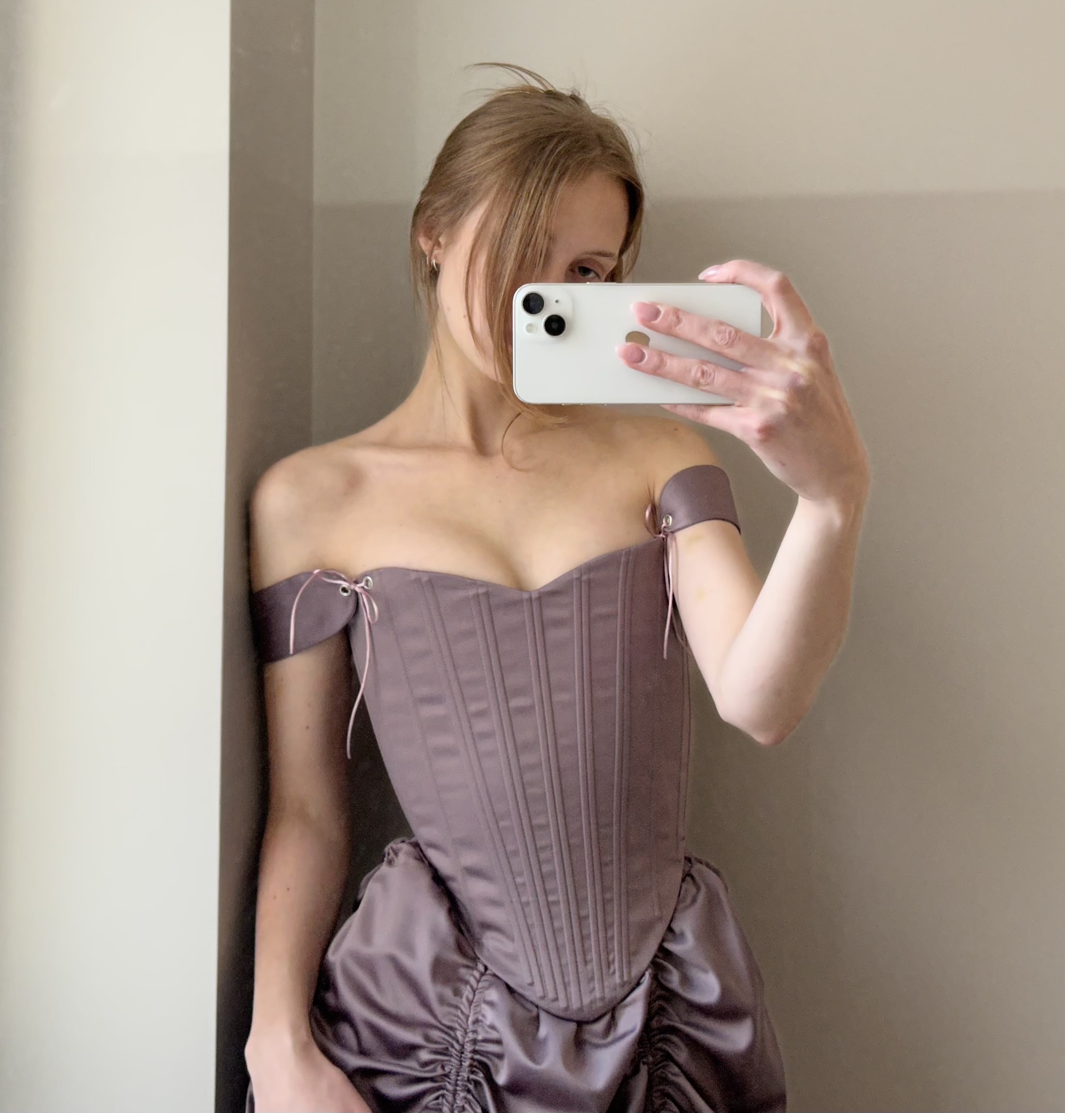 Корсет «Лотос» сиреневый 