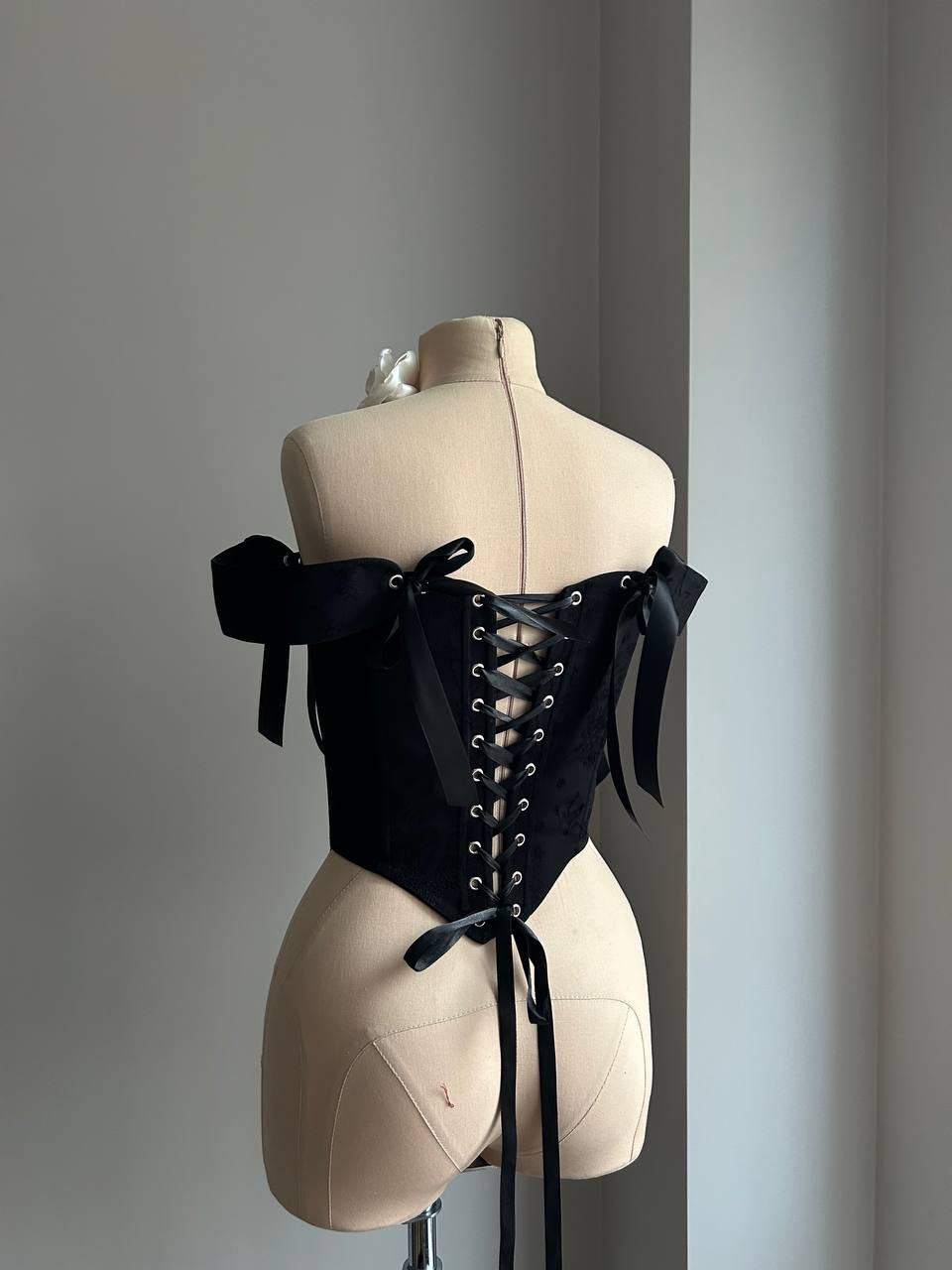 Корсет "Бабочки" черный