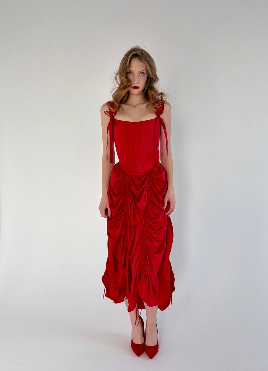 Корсет «Simple» красный