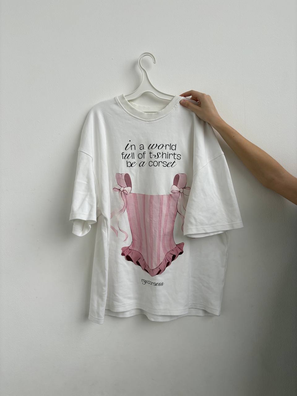 Футболка "Pink corset"