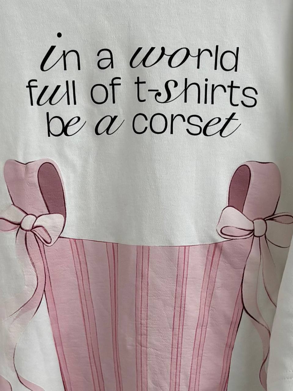 Футболка "Pink corset"